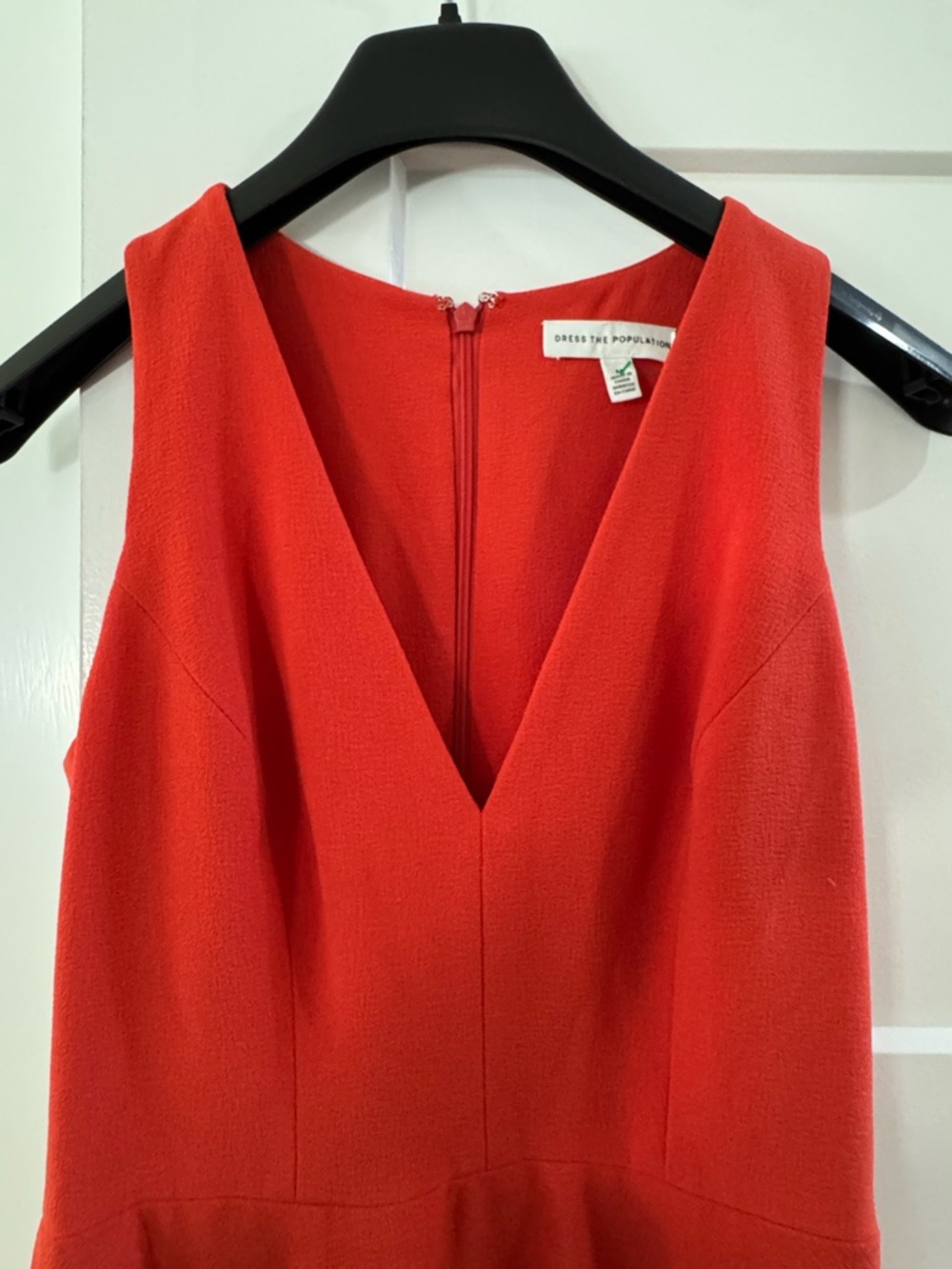 Dress The Population Catalina Fit & Flare Cocktail Dress Rouge NWOT Size M - Picture 5 of 9